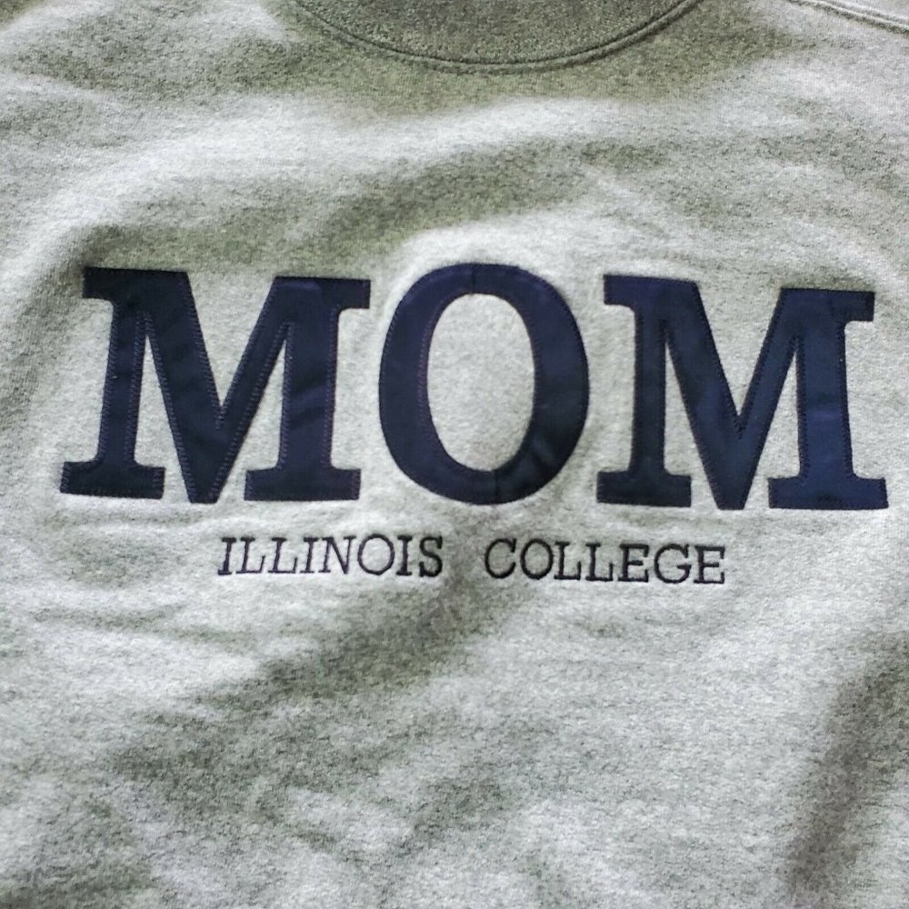 90s Womens Illinois College Mom Sweatshirt Crew